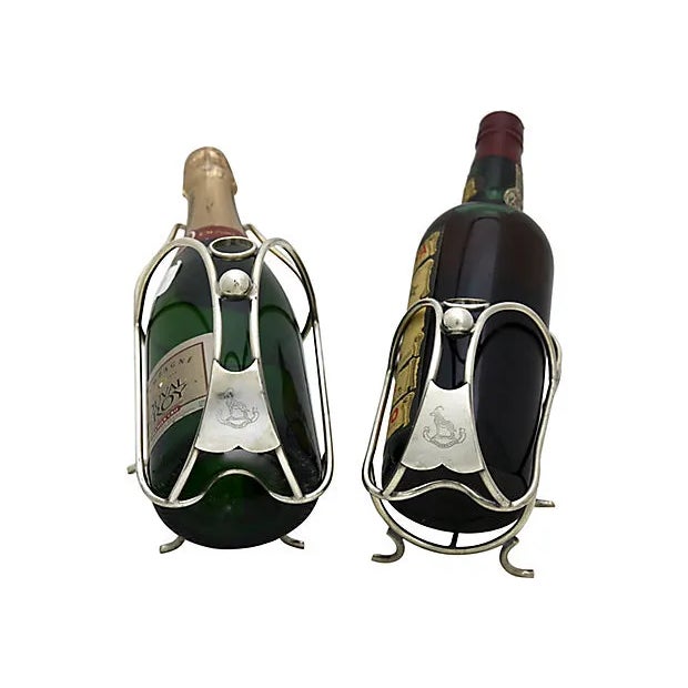 Farmhouse Antique Mappin & Webb Wine Caddies, a Pair For Sale - Image 3 of 5