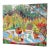 Expressionist Table in Garden Original Oil Painting Hartman For Sale