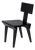 1950s After Nathan Lerner Constructivist Black Side Chair For Sale