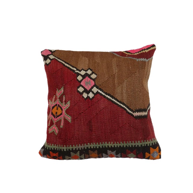 Decorative Kilim Cushion Cover For Sale - Image 4 of 4