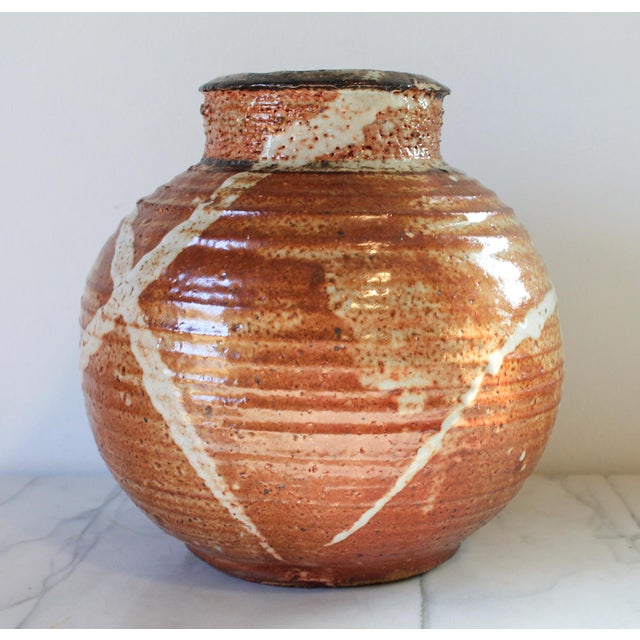 Contemporary Vintage Studio Pottery Vase or Vessel For Sale - Image 3 of 11