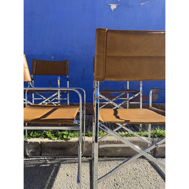 1960s Directoire Style Chairs attributed to Gae Aulenti for Zanotta, 1960s, Set of 4 For Sale - Image 5 of 7