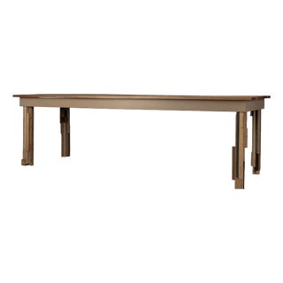 Brutalist Constructivist Table in Cherrywood by H.G. Patrick Pahl, 2008 For Sale
