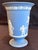Wedgwood Mid 20th Century Wedgwood Portland Blue Jasperware Vase With Classical Relief, England For Sale - Image 4 of 13