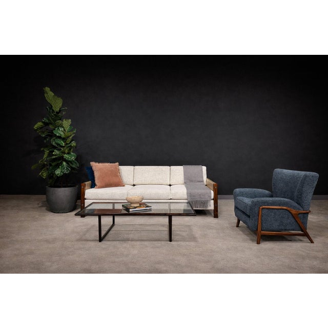 Produced in Brazil during the 1960s, the Millor sofa reflects the period’s emphasis on material honesty, structural...