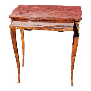 Louis XV Style 1 Drawer and 1 Shelf Writing Table For Sale