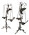 19th C. Grand Tour Candlesticks Bronze Heron Oil Lamps Made in Italy For Sale - Image 15 of 18