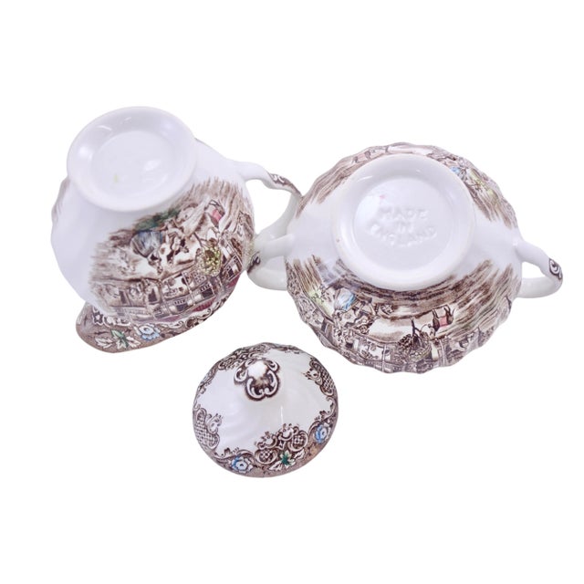 Johnson Brothers Johnson Bros. English Heritage Hall Cream & Sugar – 2 PCS For Sale - Image 4 of 4