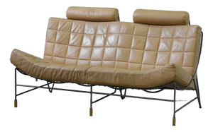 Vintage Volare Two-Seater Sofa in Leather by Jan Armgard for Leolux, 1990s