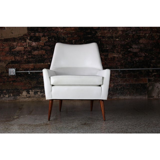 Mid-Century American “Squirm” Lounge Chair, model 3042, designed by Paul McCobb for Custom Craft, Inc. USA 1957, whitel...