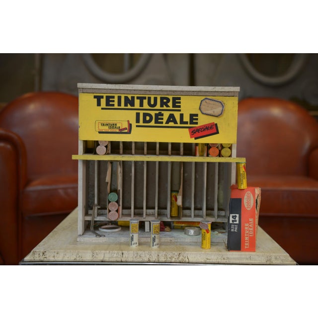 Mid-Century Modern Vintage Advertising Box, 1960s For Sale - Image 3 of 10