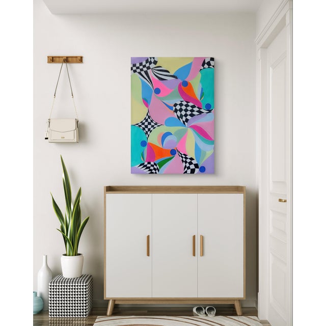 Early 21st Century Priscilla Bilijam, Sills Color Swirl, 2025, Acrylic on Canvas For Sale - Image 5 of 6