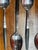 1960s Vintage Interpur Inr2 Canoe Muffin Black Handle Spoon Set (10 Teaspoons, 8 Tablespoons) - 18 pcs For Sale - Image 5 of 7