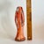 Vintage Arklahoma Orange & White Swirl Art Glass Sculpture – Pulled Fingers, 8” For Sale In Miami - Image 6 of 6