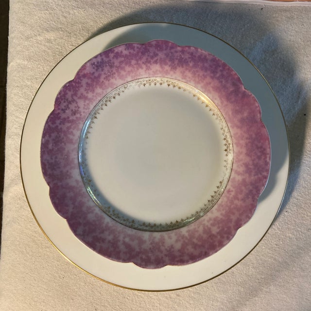 Antique Oscar Gutherz French Limoges Plates - Pair For Sale - Image 11 of 13
