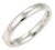 Damiani Noi Due 18k White Gold 3.5mm Plain Wedding Band For Sale