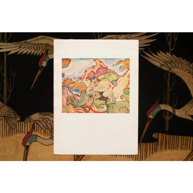 1943 After Othon Friesz "Paysage a La Ciotat", First Edition Parisian Offset Lithograph For Sale - Image 4 of 8
