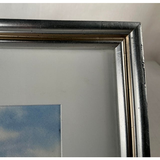 Late 20th Century Original Watercolor Painting by Suzanne Dodge "Madeira Surf", Framed For Sale - Image 9 of 10