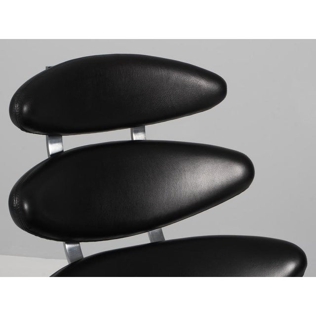 Metal Set of Corona Lounge Chair and Ottoman by Poul M. Volther For Sale - Image 7 of 12