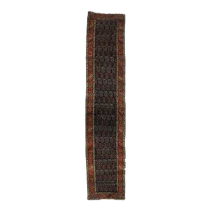 Antique Persian Bijar Rug, 03'08 X 17'05