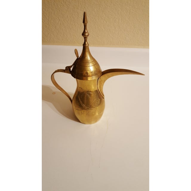 Mid Century Modern Vintage Saudi Arabian Dallah Pot Inscribed For Sale - Image 12 of 12