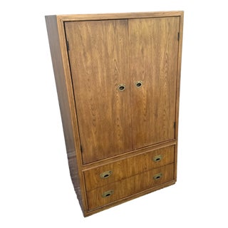 Drexel “Passages” Campaign Style Armoire For Sale
