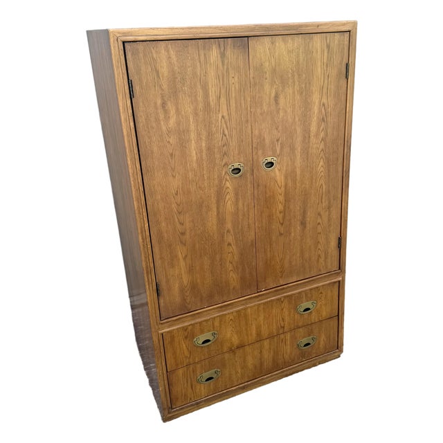 Drexel “Passages” Campaign Style Armoire For Sale