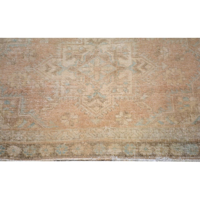 1950s Vintage Turkish Hand Knotted Wool Rug, 3'3''x12'3'' For Sale - Image 5 of 5