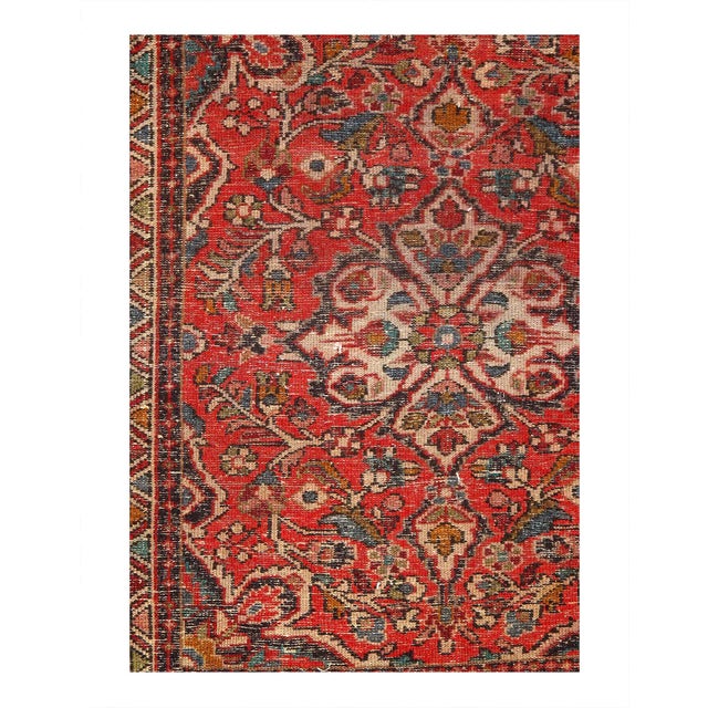 Traditional Persian Hand Knotted Antique Sarouk For Sale - Image 3 of 3