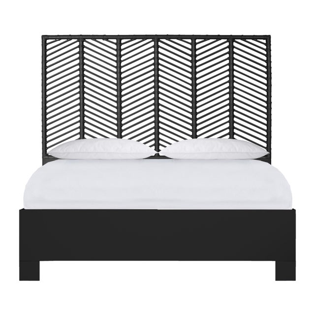 Liam Platform Bed Double - Black For Sale - Image 12 of 12