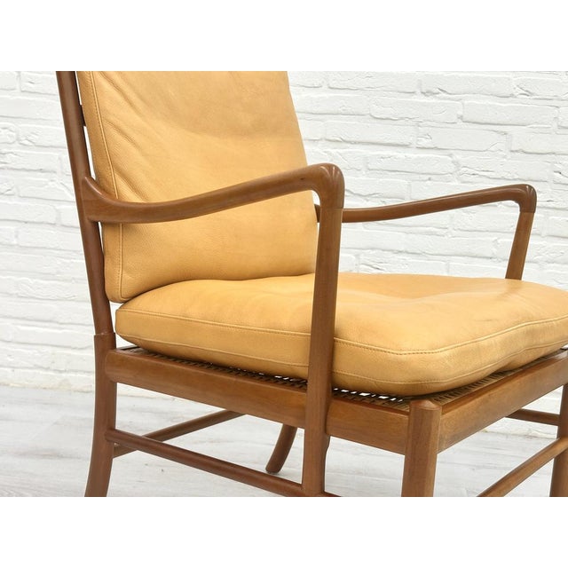 Set of Vintage Chairs in Leather by Ole Wanscher for Carl Hansen & Søn For Sale - Image 6 of 16