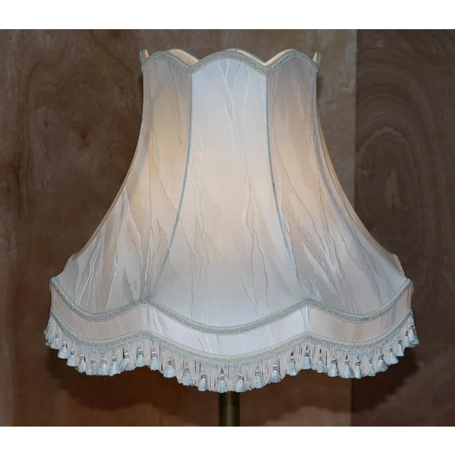 We are delighted to offer for sale this absolutely stunning circa 1900 Art Nouveau, height adjustable brass floor standing...