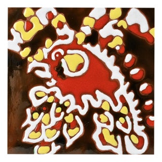 Ceramic Tile by Jean Lurçat for Sant Vicens Workshop, 1950s For Sale