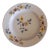 English Delftware Plate in Yellow and Lavender For Sale