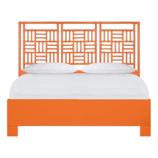 Finn Platform Bed King - Orange For Sale