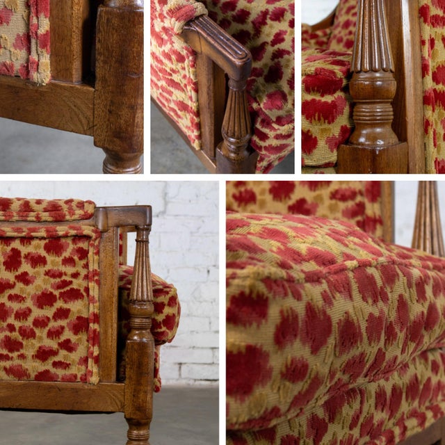 Late 19th to Early 20th Century French Louis XVI Bergere Chair Directoire Style Brunschwig & Fils Fabric For Sale - Image 16 of 18