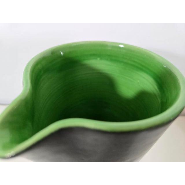 Ceramic Ceramic Model 860 Pitcher and Tumblers by Pol Chambost, France, 1950s, Set of 7 For Sale - Image 7 of 17
