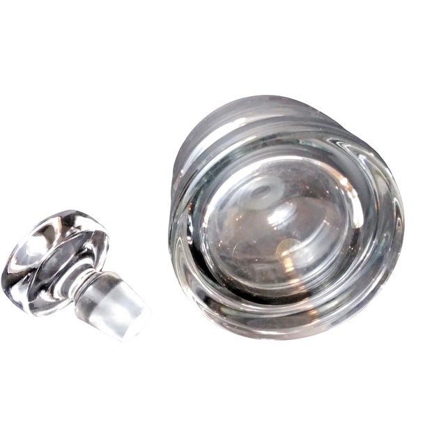 1970s 1970s Authentic Svend Jensen "Margit" Danish Modern Crystal Decanter & Stopper For Sale - Image 5 of 5