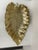 Design Plus Gallery presents a Vintage Gold-Tone Metal Leaf Tray from Z Gallerie. The sculptural design depicts a broad...