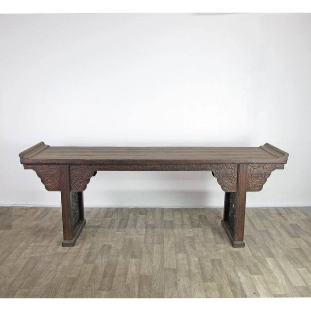 Asian Late 19th Century Alter Console Table For Sale - Image 3 of 13