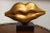 2017 “Golden Lips” Contemporary Gold Color on Bronze Bread Sculpture by Nana De La Fuente For Sale - Image 9 of 9
