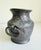 Rustic French pewter vase with rope-style handles. Features heavy and thick pewter weighing over 3 lbs. The ornate touch...
