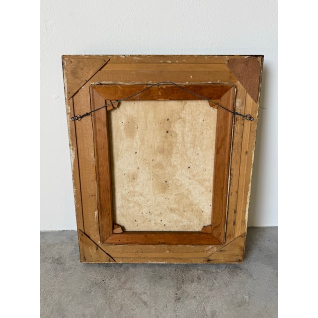 1970s Vintage Impressionist Bread, Fruit & Wine Still Life Oil on Canvas Painting in - Frame For Sale - Image 10 of 10