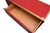 Wood 1970's Campaign Style Red and Brass Storage Cabinet by Directional For Sale - Image 7 of 8