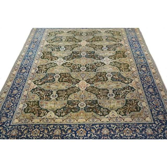 Textile Vintage Nain Habibian Rug 5'5'' X 8'3'' For Sale - Image 7 of 11