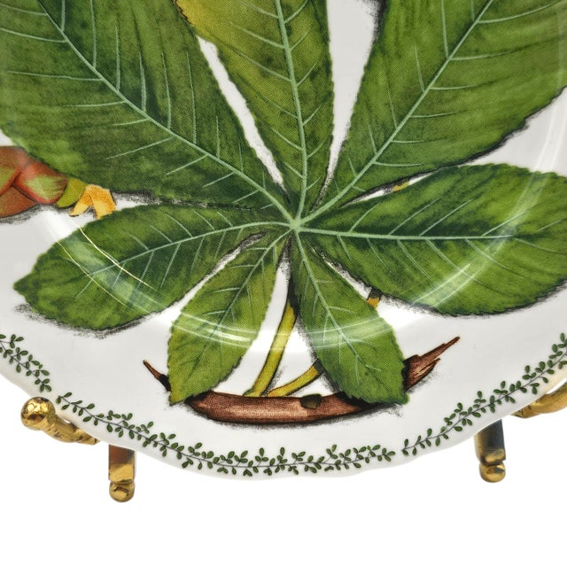 Ceramic Taitù Natura Botanical Bread Plates by Emilio Bergamin, Italy 1992, Set of 3, 6.5" For Sale - Image 7 of 9