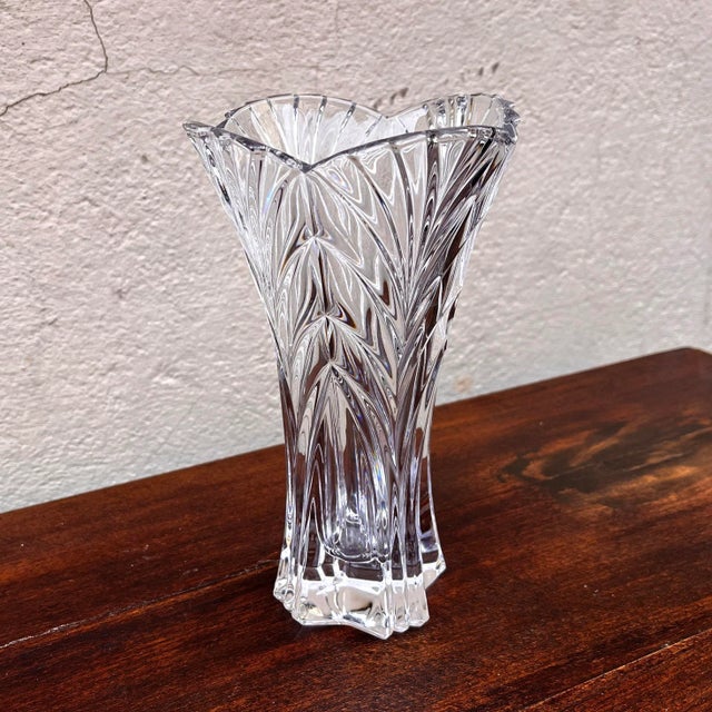Crystal Vase, Noritake Bleikristall Germany, 1970s. For Sale - Image 11 of 12
