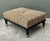Wood Vintage Kravet Tufted Leopard Ottoman For Sale - Image 7 of 12