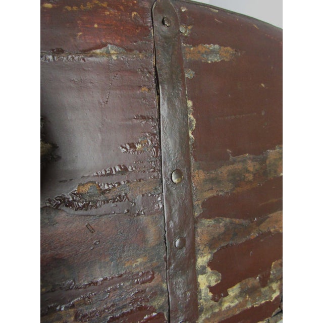 Rustic Antique Chinese Rice Wedding Bucket Basket For Sale - Image 13 of 14
