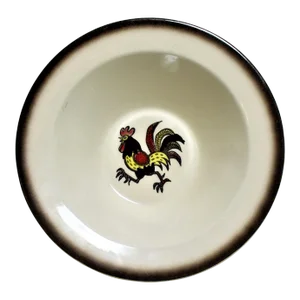 Vintage Metlox California Pottery Poppy Trail Rooster Bowl